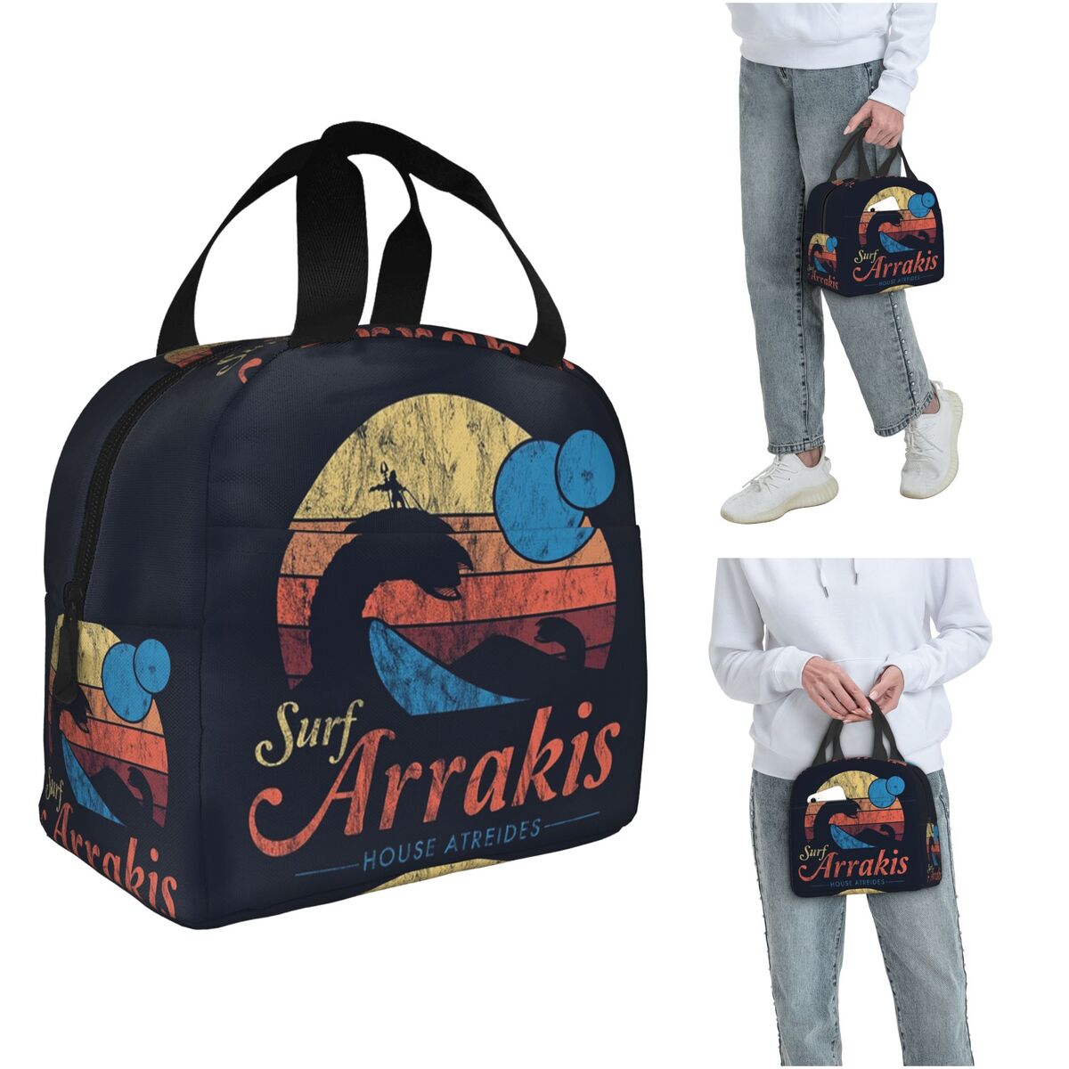 Women Bags Dune - กระเป๋าใส่อาหารแบบมีฉนวนกันความร้อน Visit Arrakis Distressed Surf Dune