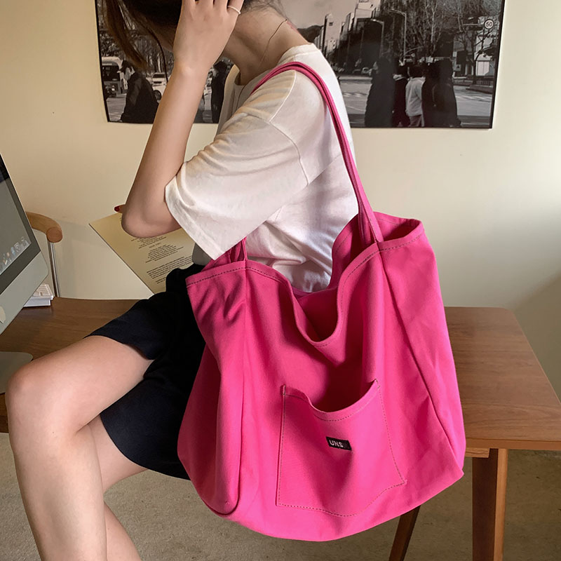 Women Bags Low Price - กระเป๋าผ้าใบคุณภาพสูงนำกลับมาใช้ใหม่ได้กระเป๋าสะพายไหล่ช้อปปิ้งผู้หญิงกระเป๋าถือลำลองใช้งานประจำวันแบบพกพากระเป๋าพับ