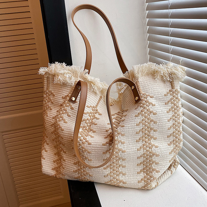 Women Bags Low Price - Glmahua กระเป๋าช้อปปิ้งกระเป๋าใส่ของชายหาดขนาดใหญ่ลำลองกระเป๋ามีที่จับบนกระเป๋าสะพายไหล่เดินทางหญิงกระเป๋าถือกระเป๋าสะพายไหล่ใต้วงแขน