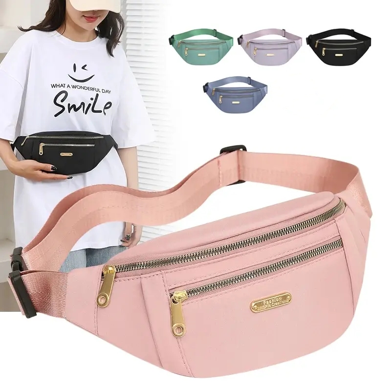 Women'S Bum Bags - กระเป๋าคาดเอวสำหรับผู้หญิงกระเป๋าคาดเอวมีซิปกระเป๋าคาดหน้าอกกระเป๋ากล้วยกระเป๋าเงินกระเป๋าคาดเอวกระเป๋าเงินสะพายไหล่เดินทางถุงหน้าท้องกระเป๋าคาดเอว