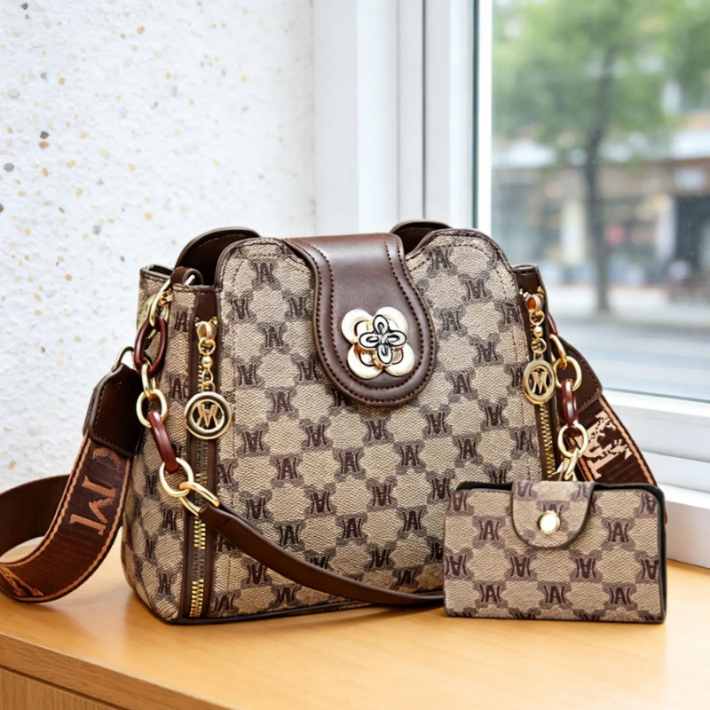 กระเป๋าสะพายไหล่พิมพ์ลายตัวอัก - Women Bags Work บทวิจารณ์และราคา