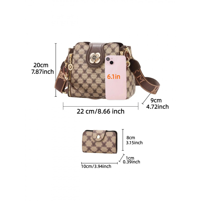กระเป๋าสะพายไหล่พิมพ์ลายตัวอัก - Women Bags Work บทวิจารณ์และราคา