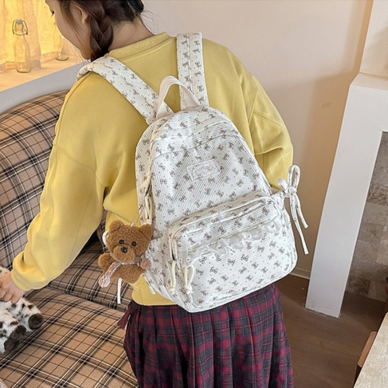 กระเป๋าเป้สะพายหลังผ้าลูกฟูกฤด - Women'S Young Bags บทวิจารณ์และราคา