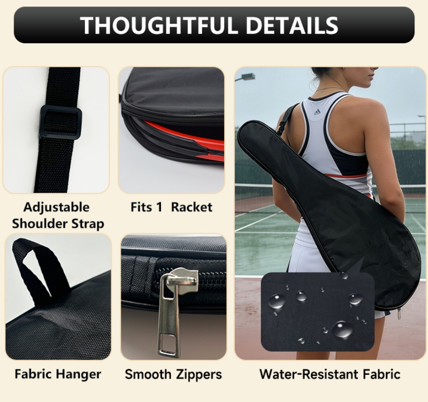 ปลอกคลุมไม้เทนนิสแบบพกพา ชุดเด - Women Bags Waterproof บทวิจารณ์และราคา