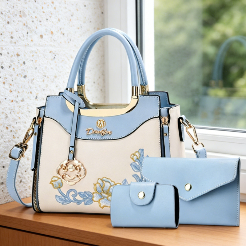 ชุดกระเป๋าถือปักลายคุณภาพสูง 3 - Women Bags Work บทวิจารณ์และราคา