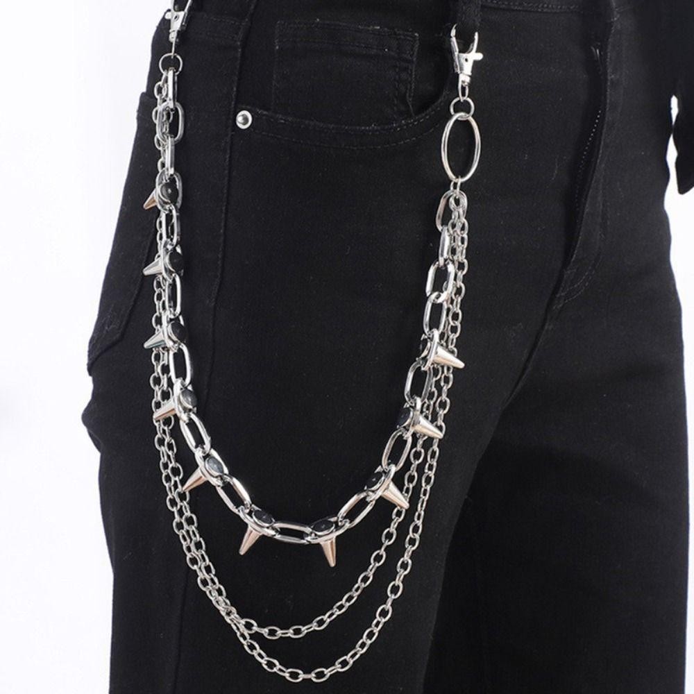 โซ่คาดเอวสไตล์ฮิปฮอป พังก์ร็อก - Women Bags With Wallet บทวิจารณ์และราคา