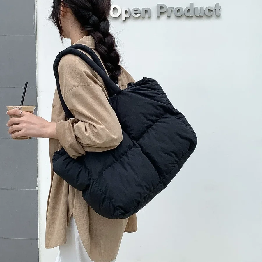 กระเป๋าบุนวมคอตตอนขนาดใหญ่สำหร - Women Bags Low Price บทวิจารณ์และราคา