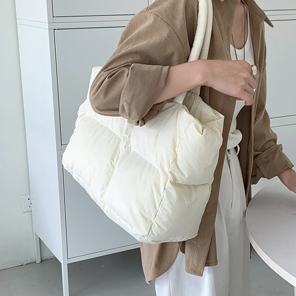 กระเป๋าบุนวมคอตตอนขนาดใหญ่สำหร - Women Bags Low Price บทวิจารณ์และราคา