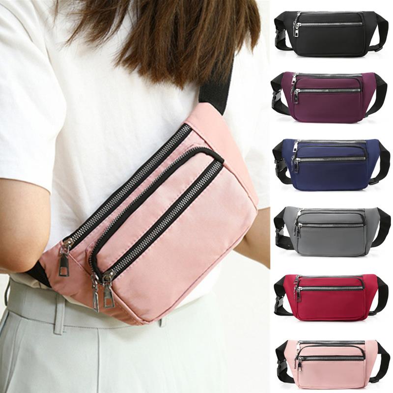 กระเป๋าคาดเอวผ้า Oxford แบบมีซ - Women'S Bum Bags บทวิจารณ์และราคา