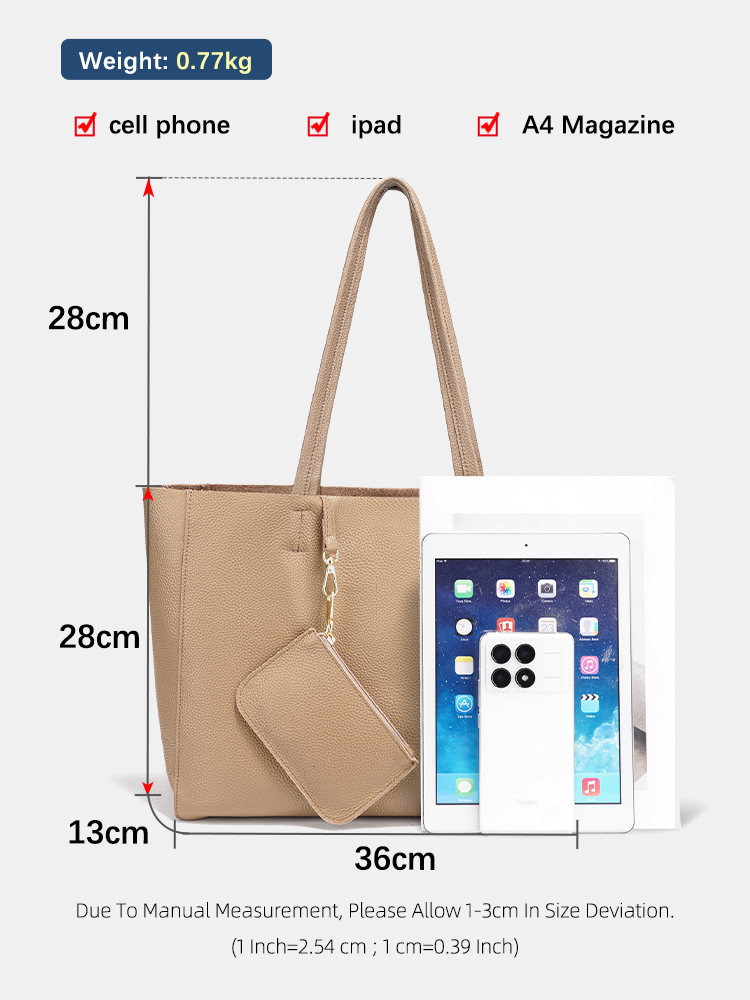 เซนซี่กระเป๋าหนังแท้ขนาดใหญ่แฟ - Women Bags Work บทวิจารณ์และราคา