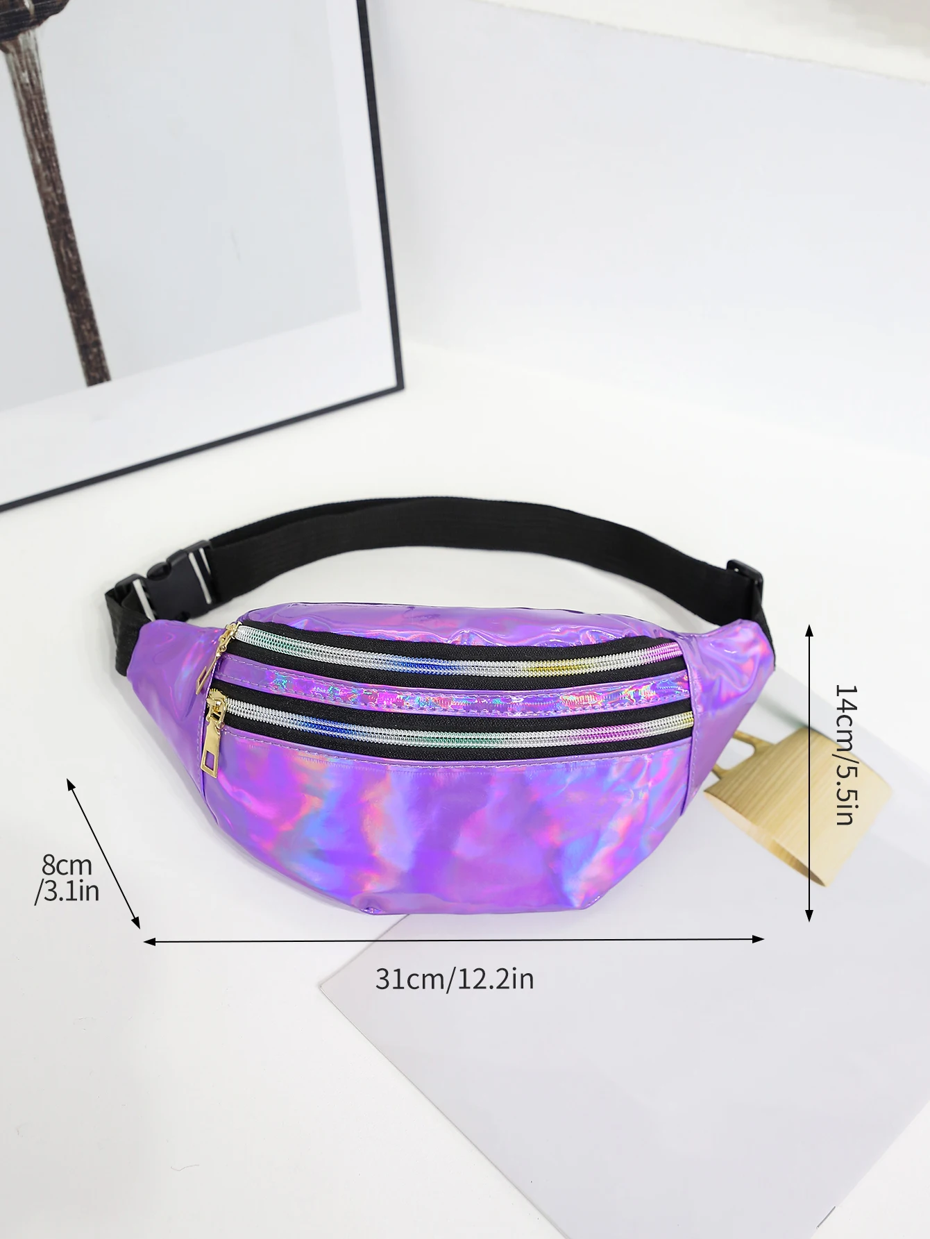 กระเป๋าคาดเอวคาดเอวเลเซอร์สำหร - Women'S Bum Bags บทวิจารณ์และราคา
