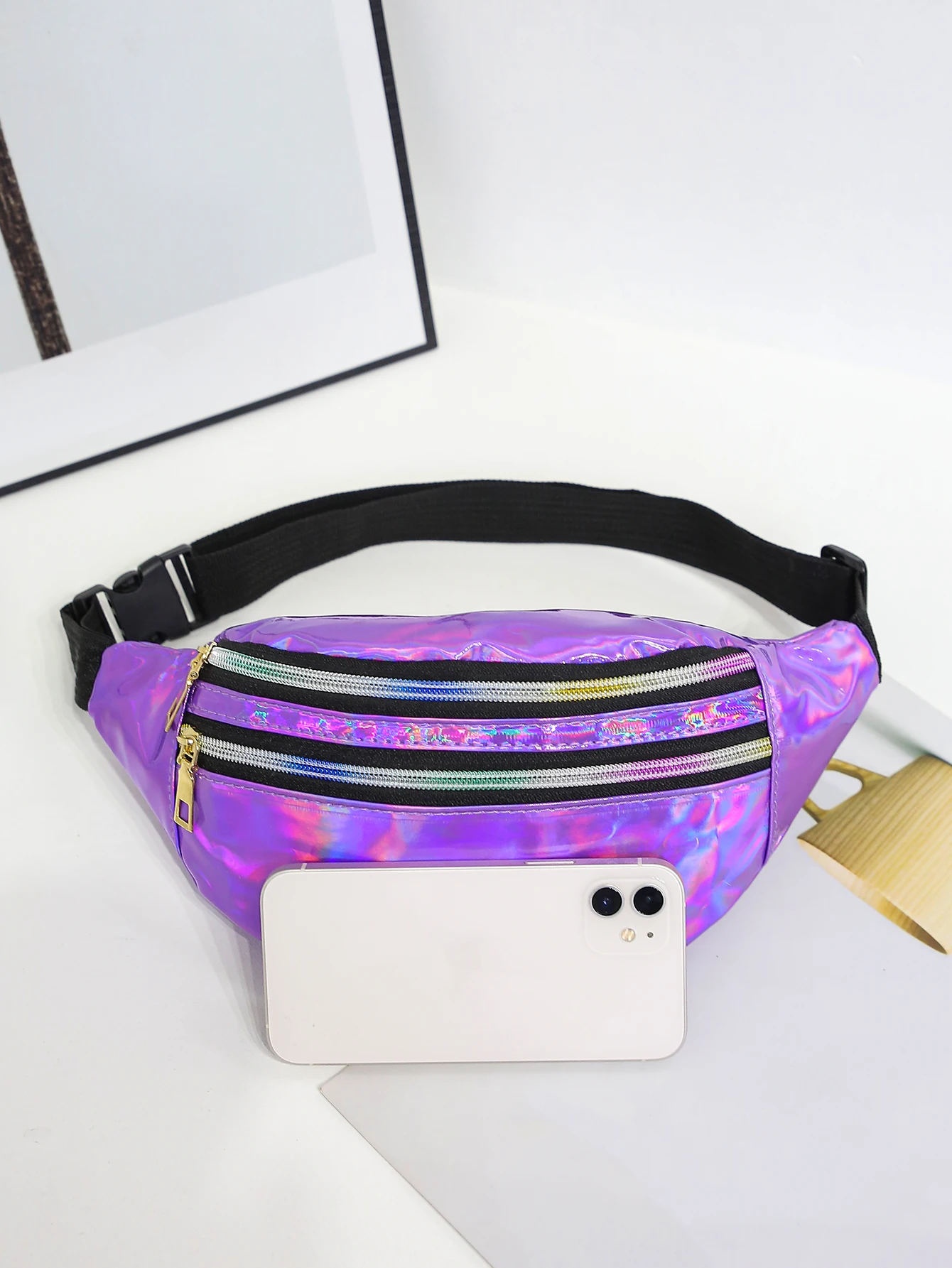 กระเป๋าคาดเอวคาดเอวเลเซอร์สำหร - Women'S Bum Bags บทวิจารณ์และราคา