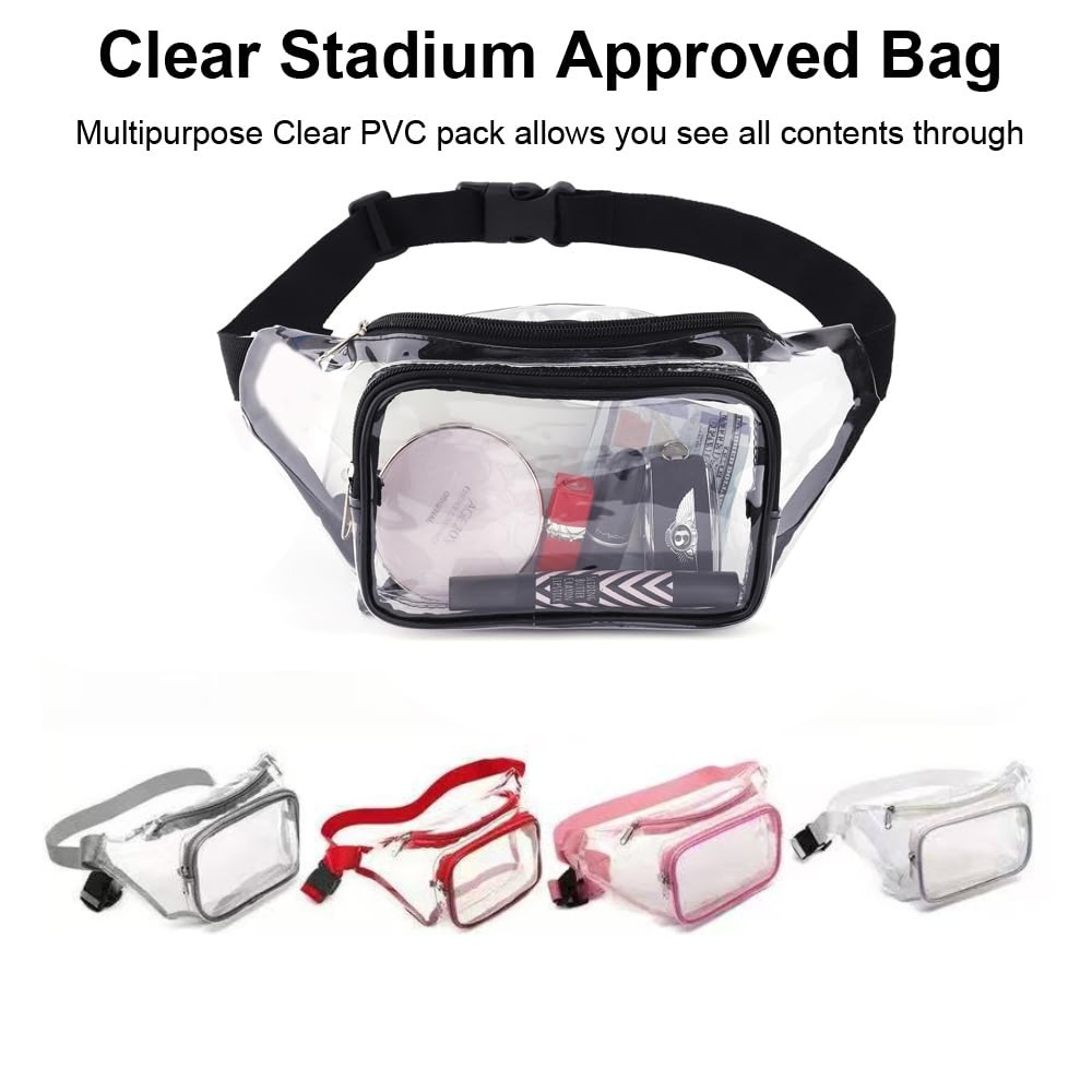 กระเป๋าคาดเอวใส PVC หลายสี สาย - Women Bags Waterproof บทวิจารณ์และราคา