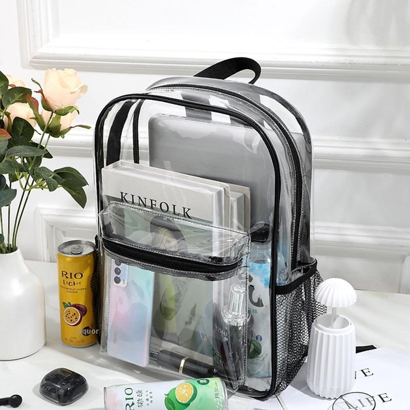 กระเป๋าเป้สะพายหลัง PVC ใสสำหร - Women Bags Waterproof บทวิจารณ์และราคา